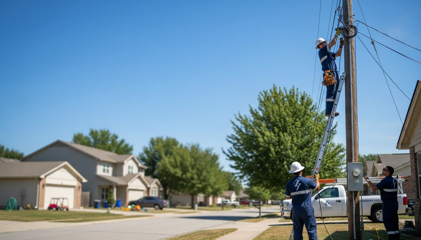 Residential electrician providing installation services in Leamington, UT